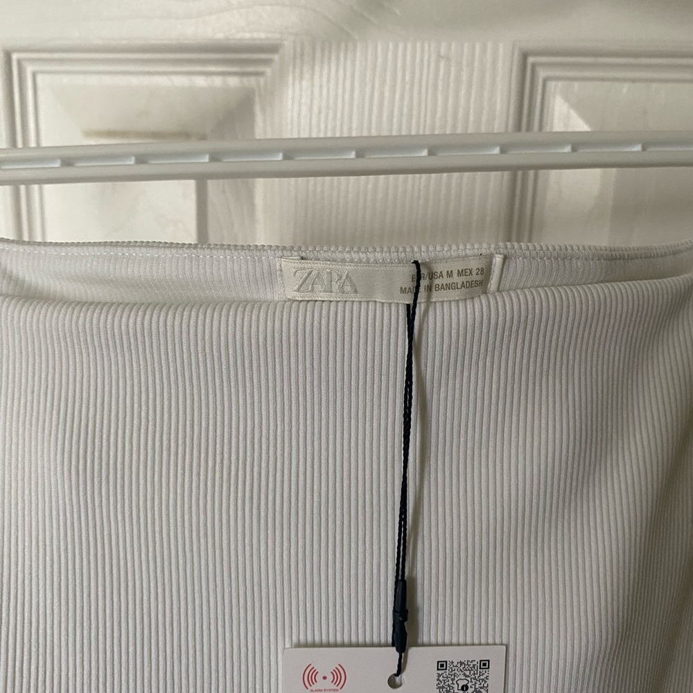 Zara White Ribbed Tank - Picture 3 of 4